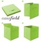 Casafield Set of 12 Collapsible Fabric Cube Storage Bins - Foldable Cloth Baskets for Shelves, Cubby Organizers & More